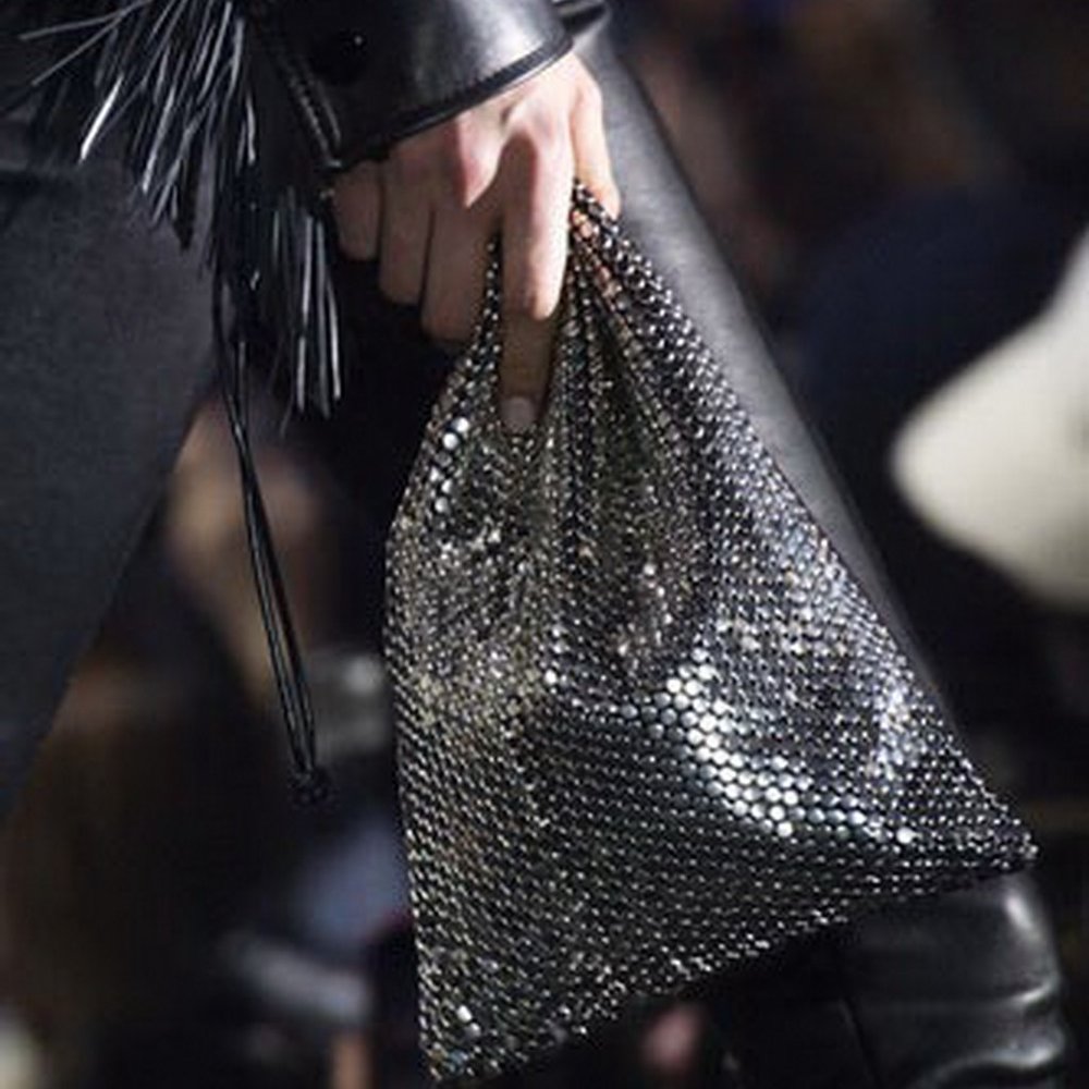 NEW Alexander Wang Ryan Leather Bag w/Studs, Silver Stud Rhinestones